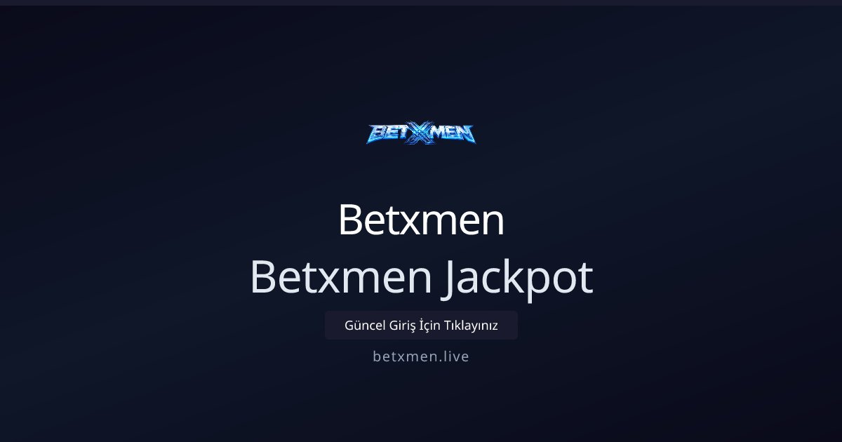 Betxmen Betxmen Jackpot